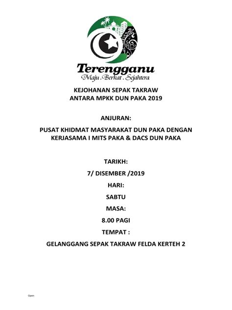 Kertas Kerja Sepak Takraw 2019 Pdf