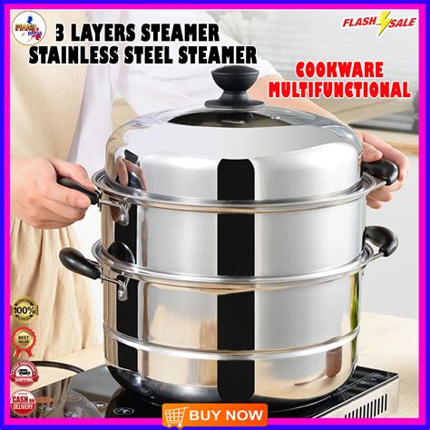 BEST SELLER 3 LAYERS STEAMER FOR PUTO 3 LAYER SIOMAI STEAMER STAINLESS