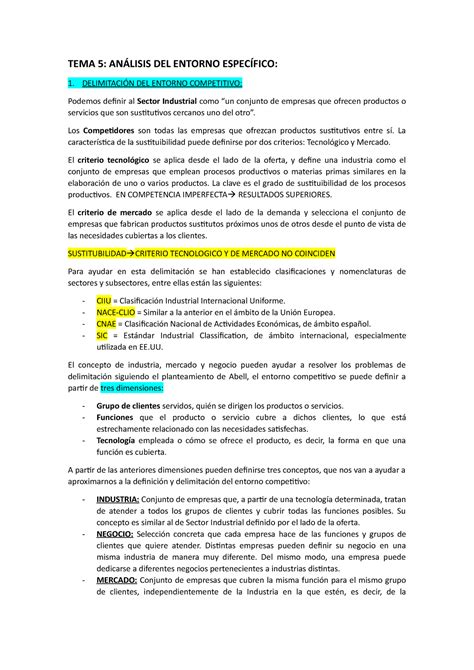 Tema Depe Urjc Vic Lvaro Tema An Lisis Del Entorno Espec Fico