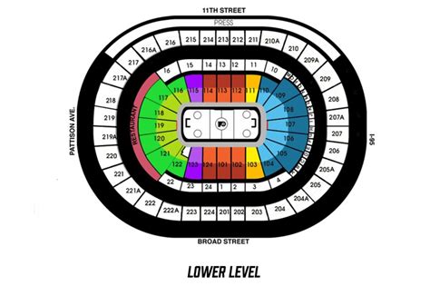 Seating Chart Wells Fargo Center - Center Seating Chart