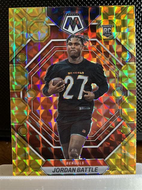 Mosaic Reactive Yellow Prizms Jordan Battle Rookie Cincinnati