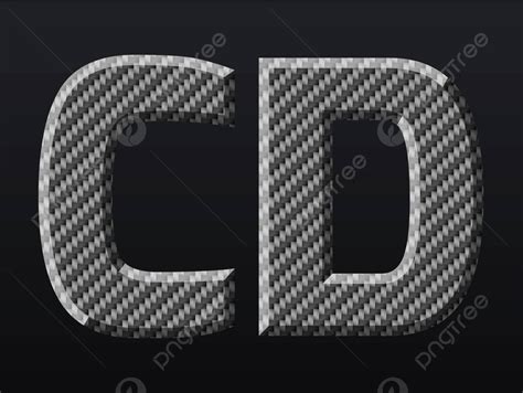 Carbon Letters Textured Characters Text Vector Textured Characters