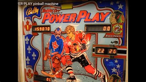 1978 Bally Bobby Orr Power Play Pinball Machine Youtube