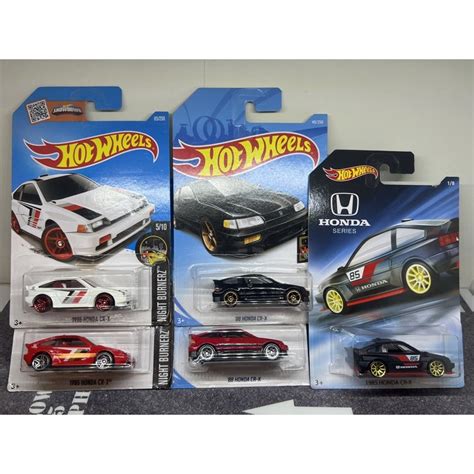 全新未拆 風火輪 Hot wheels 本田 honda CR X 蝦皮購物
