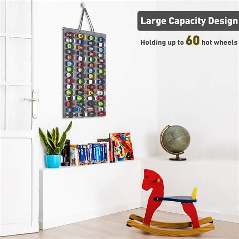Joymomo Hot Wheels Exhibidor Colgante Con Ruedas Calientes Organizador De Almacenamiento De