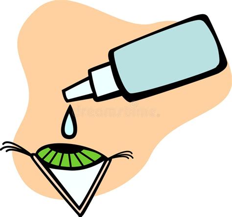 Eye Drops Bottle And Eye Vector Illustration Stock Vector