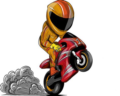 Motorcycle Rider Vector