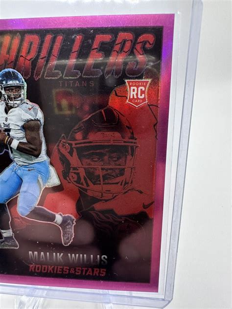 Malik Willis 2022 Rookies Stars Pink Thrillers 75 Titans RC SP EBay