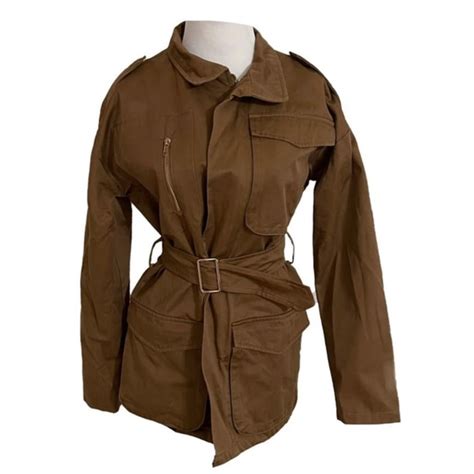 Naked Wardrobe Jackets Coats Naked Wardrobe Tan Utility