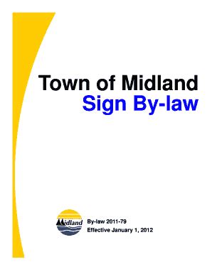 Fillable Online Midland Town Of Midland Sign By Law Midland Fax Email