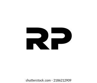 Rp Logo Design Vector Template Stock Vector (Royalty Free) 2186212909 ...