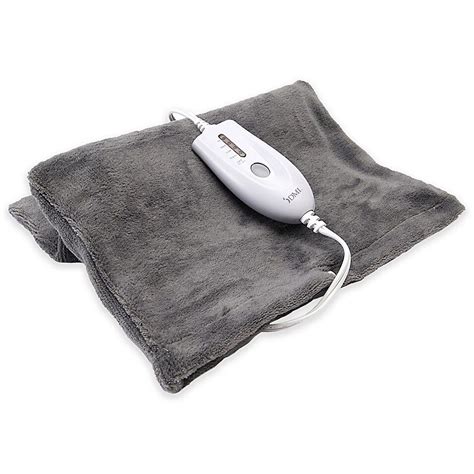 DMI Moist Heat Electric Heating Pad in Grey | Bed Bath & Beyond ...