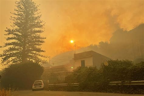 Sicily Fires Map Where Wildfires Have Spread In Italy And Latest