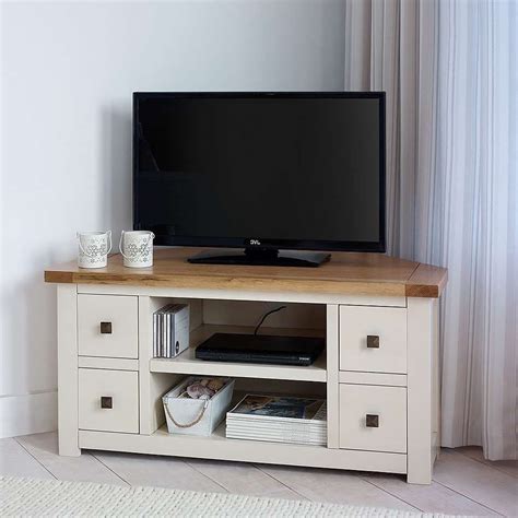 20 Ideas Of Cream Corner Tv Stands