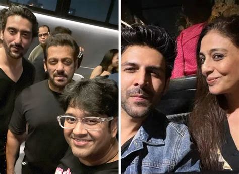 Salman Khan Celebrates Birthday With Shah Rukh Khan Kartik Aaryan