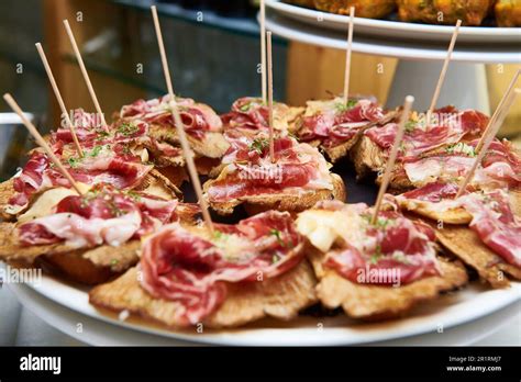 Spanish Tapas Pinchos Hi Res Stock Photography And Images Alamy