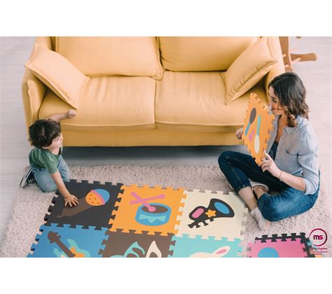 Tapis D éveil Bébé Tapis Puzzle Mousse Eva 90 X90x 1 Cm Tapis De Jeu