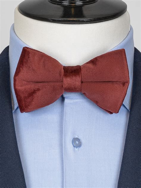 Burgundy Bow Tie Velvet Buy Online