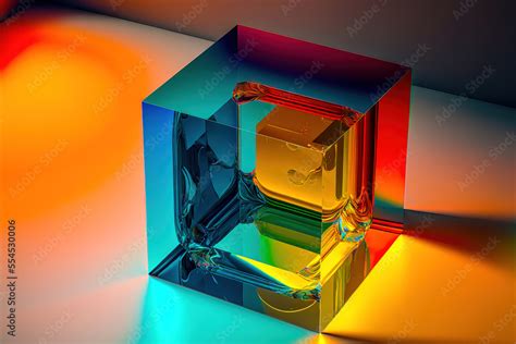 Glas Cube Abstrakt Und Surreale Glaskunst Crystal Spectral Color Cover