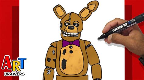 How To Draw SPRING BONNIE Five Nights At Freddys YouTube