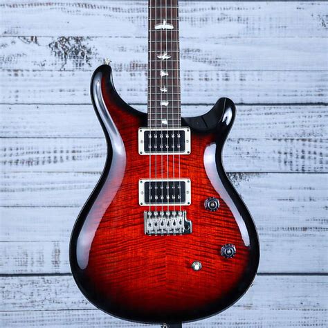 PRS CE24 USA Bolt On Fire Red Burst Flame Top Custom Color Reverb