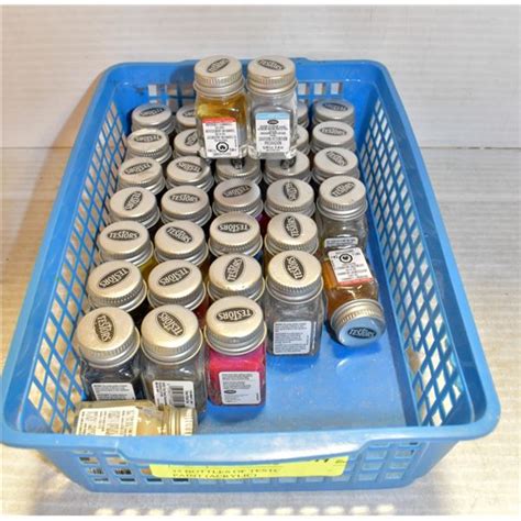 35 BOTTLES OF TESTORS MODEL PAINT (ACRYLIC)