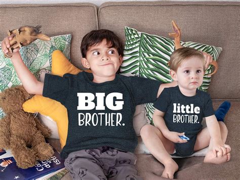 Big Brother Little Brother Set Little Brother Outfit Sibling Shirt Set Matching Sibling