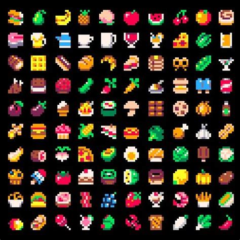 Twitter Pixel Art Food Pixel Art Pixel Art Design