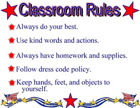 Examples Of Classroom Rules