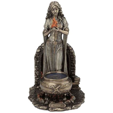 Brigid Goddess Of Hearth And Home Statue Celtic Goddess Goddess Of The Hearth Statue