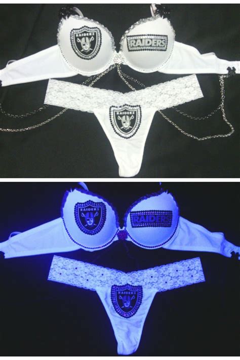 Nfl Bra Set Oakland Raiders Lingerie Oakland By Sparklebraz