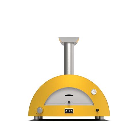 Alfa Moderno 2 Pizze Propane Pizza Oven W Natural Gas Conversion Kit Fire Yellow Fxmd 2p