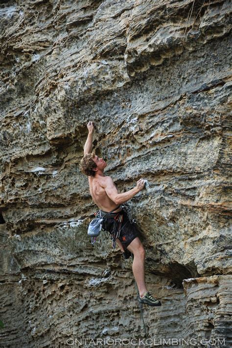 Mark Smith Climbing Ontario Rock Climbing