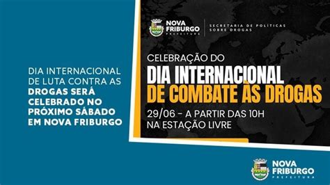 Dia Internacional De Luta Contra As Drogas Ser Celebrado No Pr Ximo