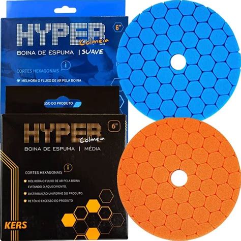 Boina Espuma Hyper Refino Lustro 6 Polegadas Polimento Kers