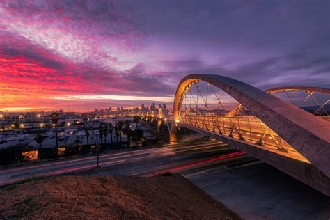 Sixth Street Bridge Sunset : r/LosAngeles