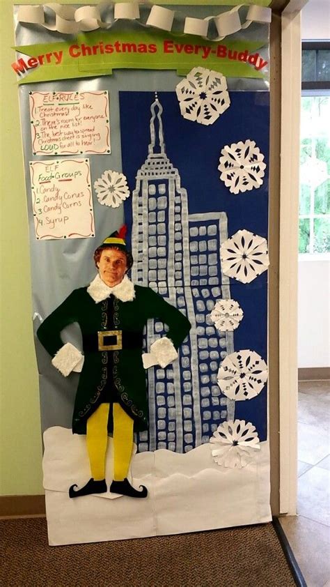 Elf Movie Door Decoration Elf Christmas Decorations Elf Decorations Christmas Door