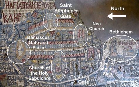 The Madaba Mosaic Map The Oldest Known Geographic Floor Mosaic In