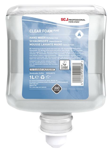 Deb Clear Foam Wash Foam Soap Voussert