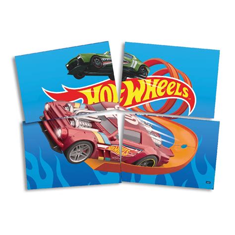 Painel Decorativo Lâminas Festa Hot Wheels cm x cm Alegra Festa Artigos para Festas