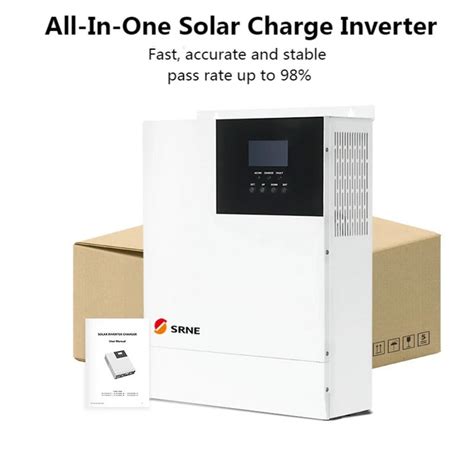 Srne All In One Hybrid Solar Inverter 3kw Dc 24v Ac220v Hf2430s60 100 Pure Sine Wave 60a Mppt