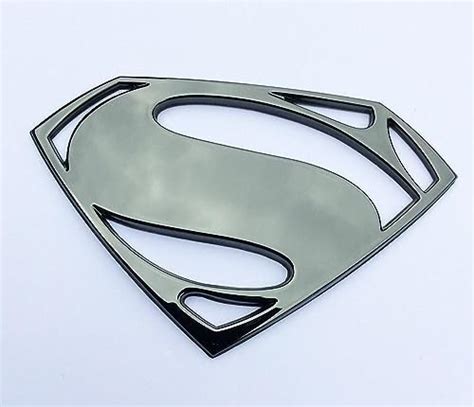 Fan Emblems Superman 3d Car Badge Classic And Bvs Logos Bvs Superman