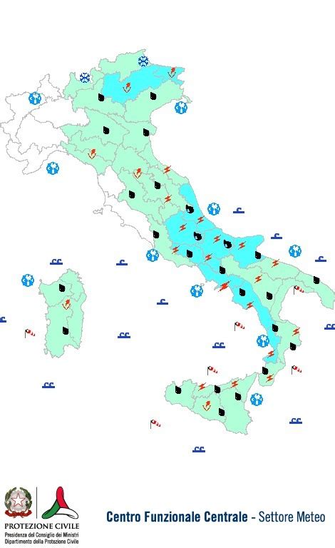 Allerta Meteo Anche Domani Piogge Intense E Forti Venti Al Centro Sud