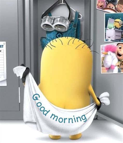 Funny Good Morning Minion Image Good Morning Minions Funny Good Morning Quotes Good Morning