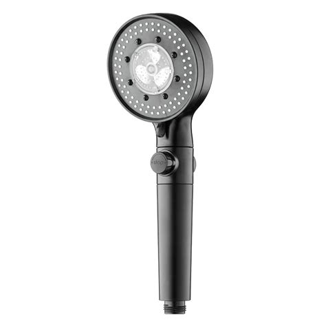 Five Functions Fan Turbo Charged Pp Cartridge Filter Shower Head Abs In Chrome With Water Stop