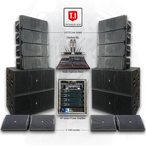 High Quality Professional Dj Concert Stage Sound Speaker Dual Inch