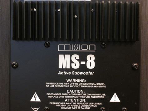 Mission Ms 8 Subwoofer New