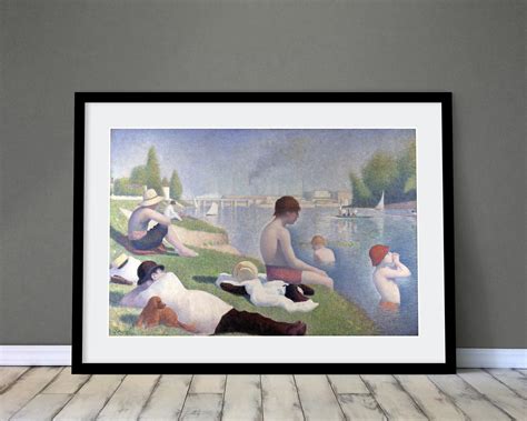 Georges Seurat Bathers At Asni Res Framed Unframed Etsy