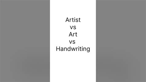 Artist Vs Art Vs Handwriting Viral Art Painting Trending