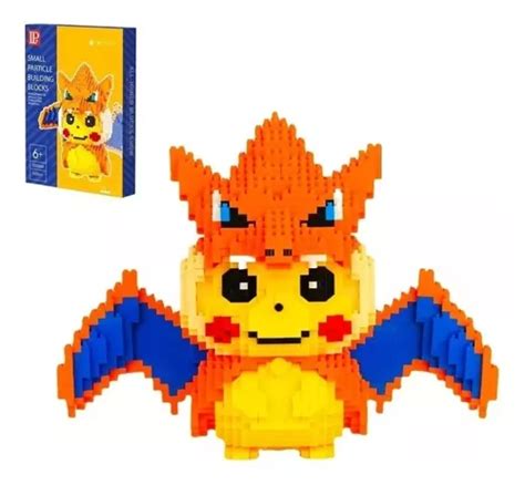 Bloques Armables Pikachu Vestido De Charizard Pcs Env O Gratis